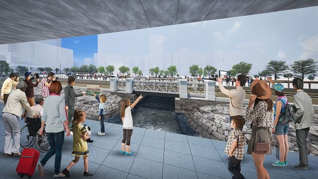 多様な広場やストリートを整備。