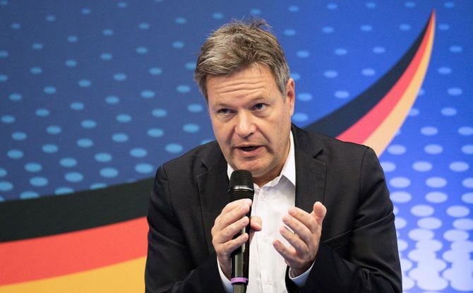 ドイツのロベルト・ハーベック経済・気候保護相（＝2022年10月24日、ベルリン）