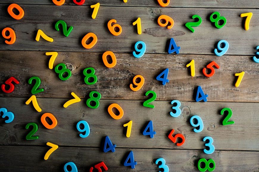 カラフルな数字