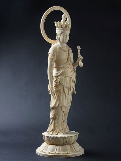 弟子時代に彫った十一面観音