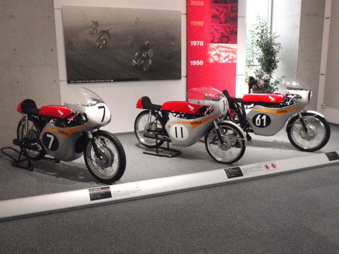 ホンダコレクションホールに展示されているバイク
