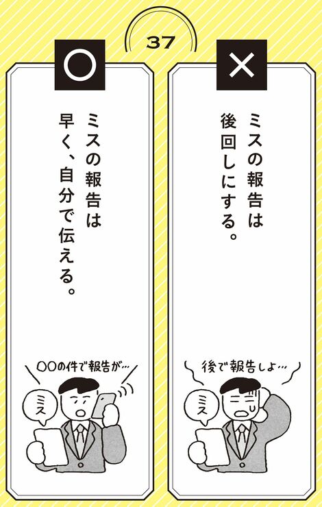 ミスをしたときに伝えるべき“4つの項目”