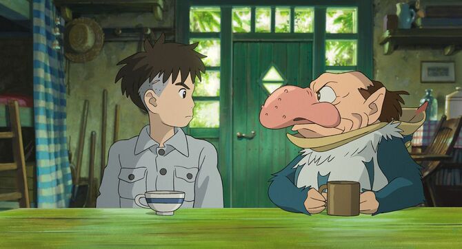 眞人とサギ男『君たちはどう生きるか』©2023 Studio Ghibli