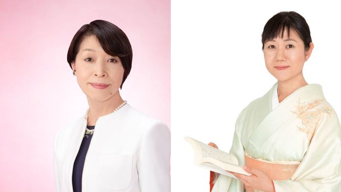 角田光代さん(写真右)と山本淳子さん(写真左)