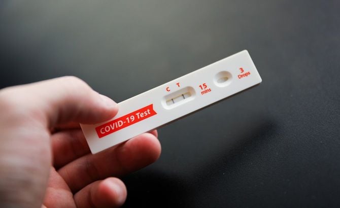 抗原定性検査キットが示す陽性