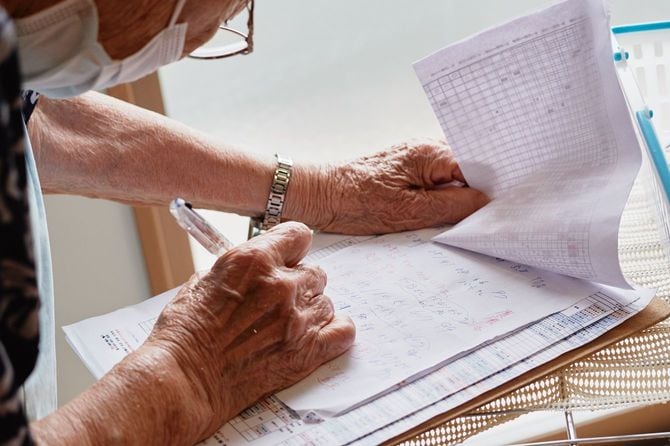 入居者さんの様子はこまめにメモに記録する。
