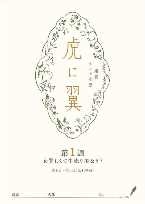 『NHK連続テレビ小説「虎に翼」シナリオ　第1集』（e-book）