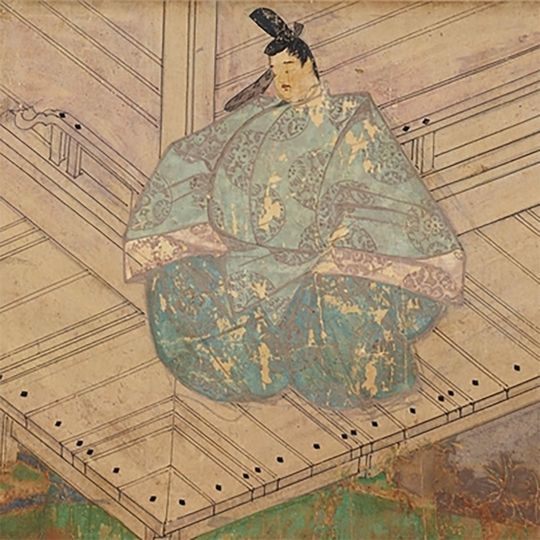 『紫式部日記絵巻』より藤原道長(部分)