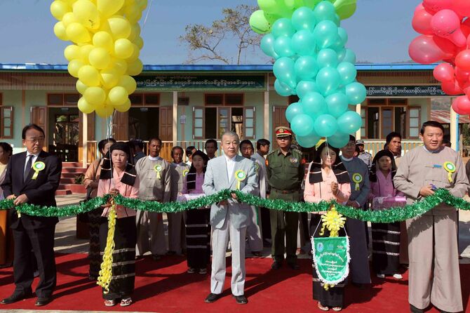 日本財団ミャンマー支援校舎建設200校目