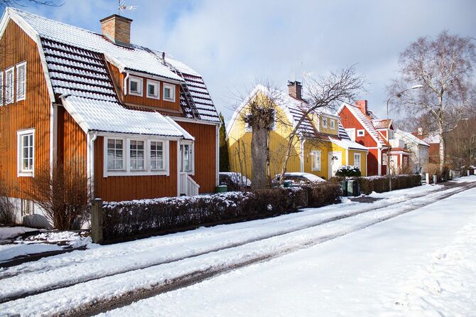 スウェーデンの住宅地