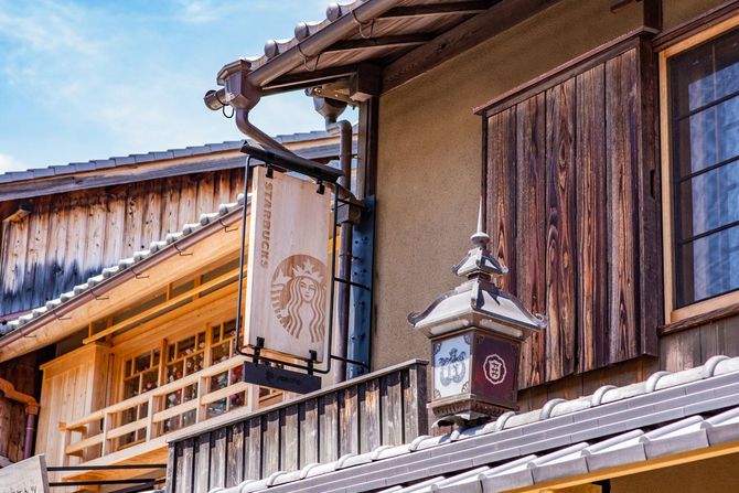 京都のスターバックスの外観