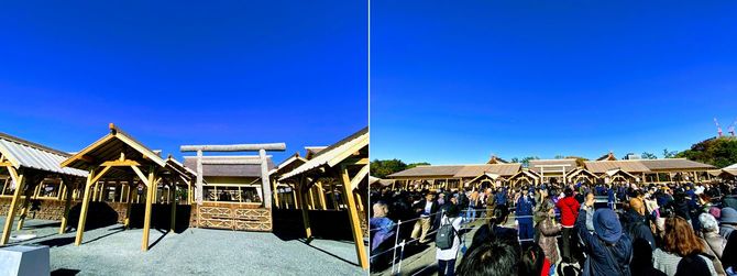 2019年11月の大嘗宮一般公開の様子