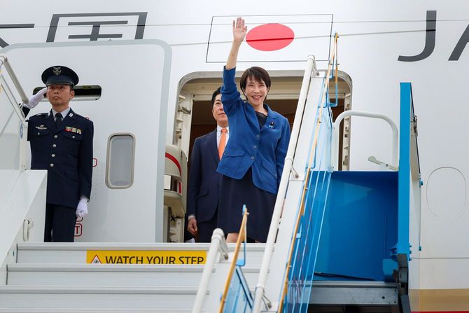 令和7年10月30日（現地時間）、高市総理は、APEC（アジア太平洋経済協力）首脳会議等に出席するため、韓国の慶州を訪問しました
