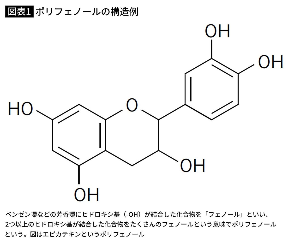 【図表1】ポリフェノールの構造例