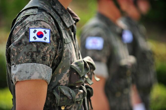 韓国軍の兵士