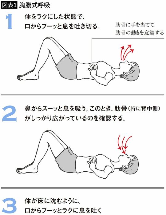 【図表1】胸腹式呼吸