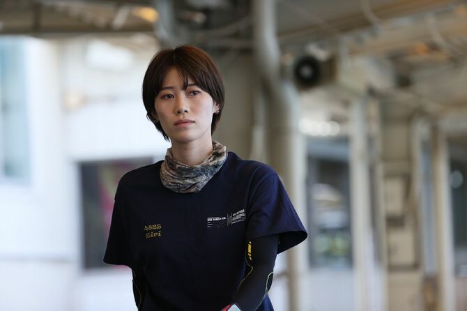 ボートレーサーの倉持莉々さん