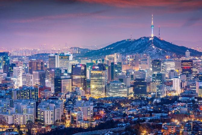 韓国・ソウルの夜景