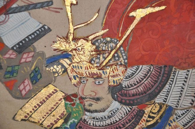 長谷堂合戦図屏風(部分)