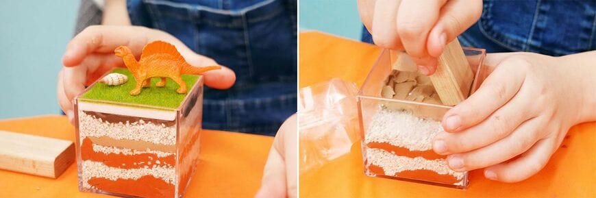 地層のひみつに迫る！「自分だけの地層ジオラマづくり」