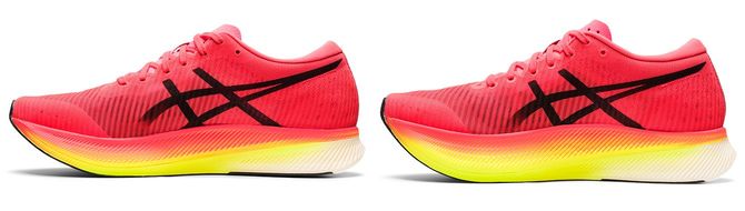 右がMETASPEED Sky、左がMETASPEED Edge。価格はどちらも2万7500円(税込)。