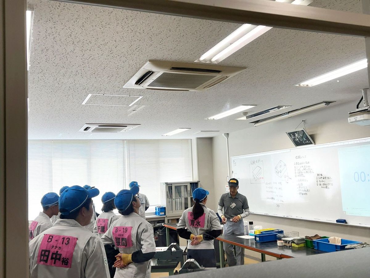 トヨタ工業学園の授業の様子