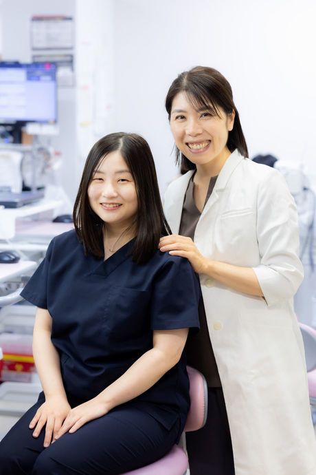 千船病院産婦人科医員の苔原つばささん（写真左）と医長の河谷春那さん（写真右）