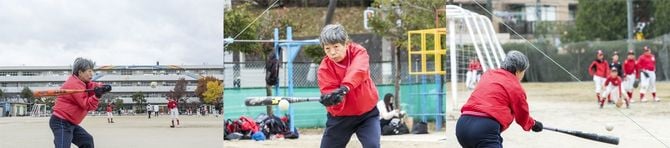 棚原さんのノックは正確に子どもたちの真正面に飛んでいく。