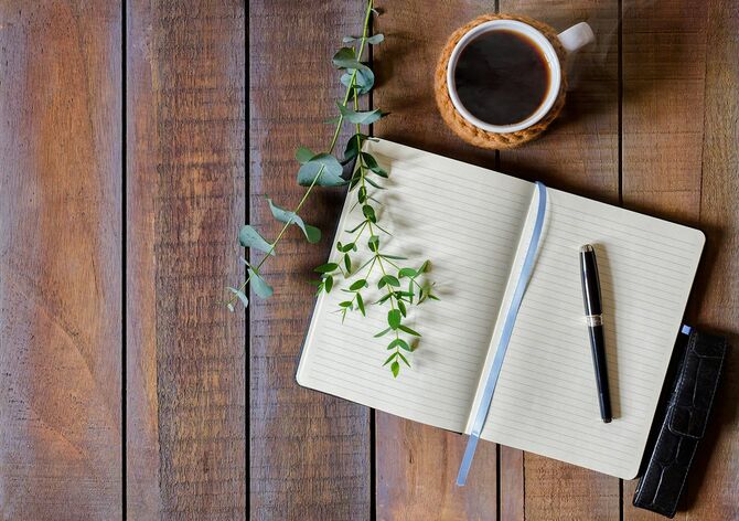 日記を書いて一日を始めます