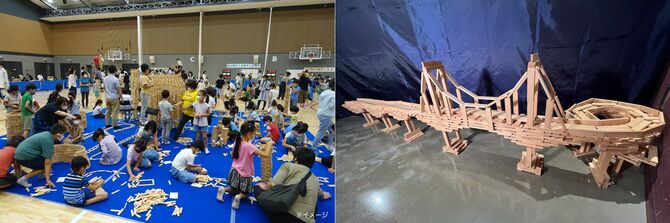 フランスの造形積み木『KAPLA®ブロック』を体験できるスペース