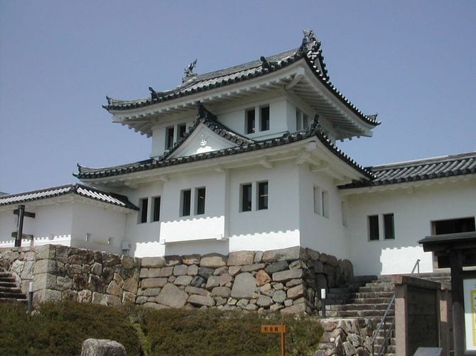 現在の舞鶴城(細川藤孝がこもった丹後田辺城)、2005年