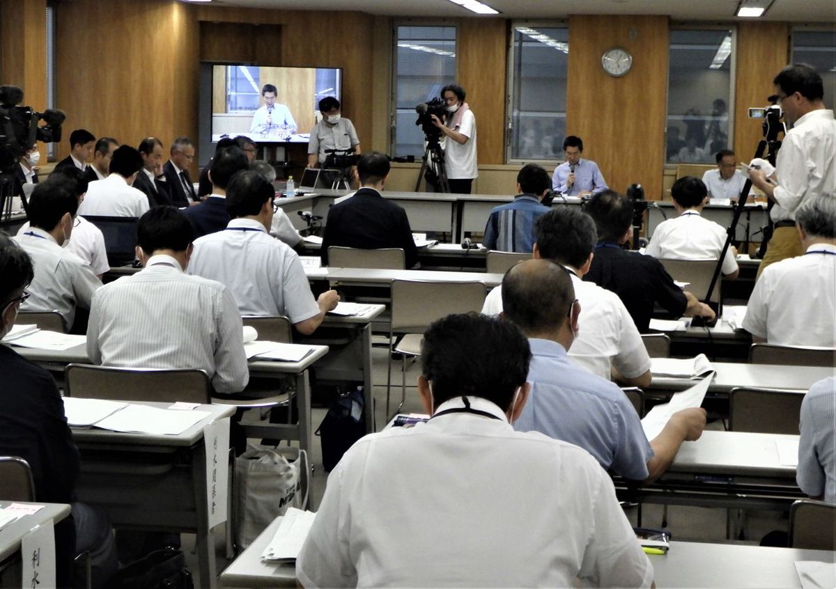 8月3日開催の静岡県地質構造・水資源専門部会（＝静岡県庁）