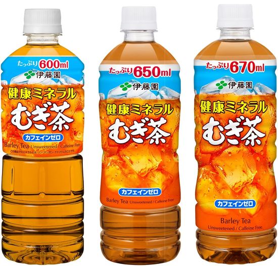 販路別に容量が異なる。携帯用サイズはこのほかに、280、350ミリリットルがある。