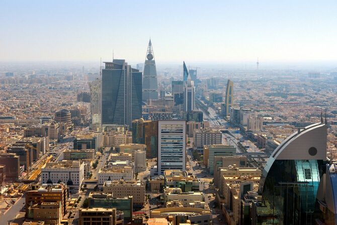 サウジアラビア・リヤドのビジネス街