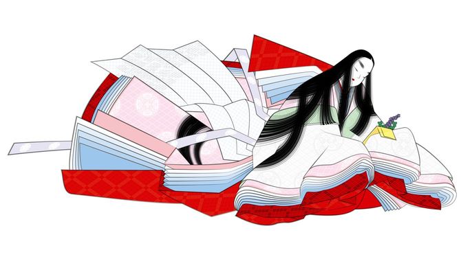 十二単を着ている女性