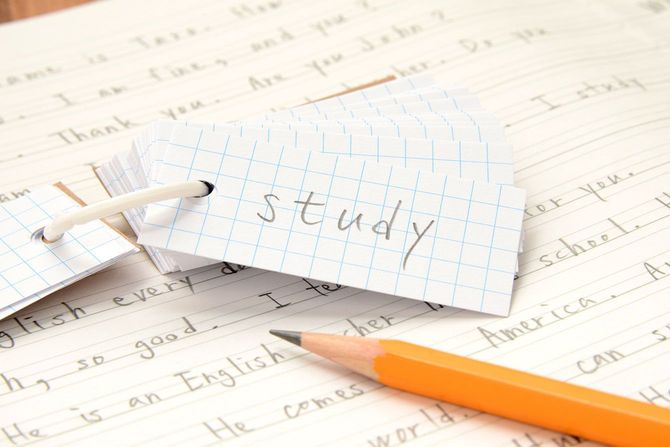 英語が書かれた単語帳