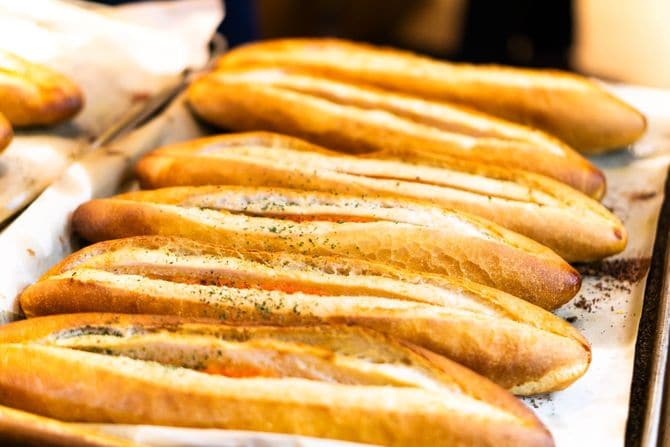 国産小麦パン工房フルフルの「明太フランス」