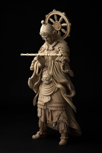 大本山大徳寺聚光院の喜多方別院に納めた韋駄天