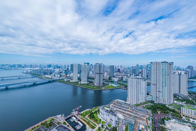東京・晴海の空撮写真