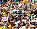 9月に都内で約6万人（主催者発表）を集めた“脱原発”デモ。「原子力ムラ」住民に痛痒を与えることはできたのか。（ロイター／AFLO＝写真）