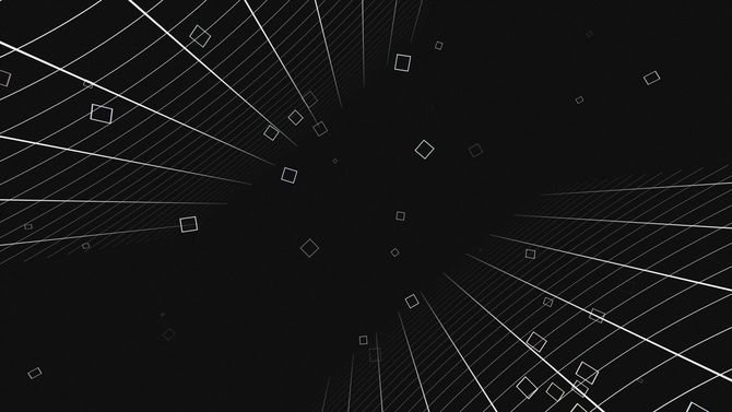 シンプルなデザインで表現した、ワープのイメージ