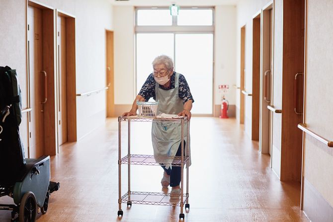 97歳になった現在は、週に1回勤務する。