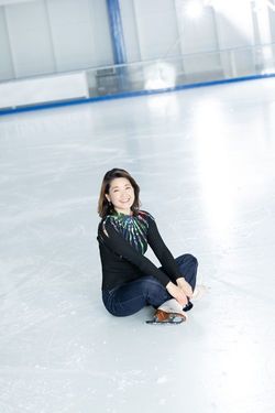 プロフィギュアスケーターの佐藤有香さん（撮影＝吉成大輔）