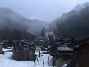 冬の山熊田の様子