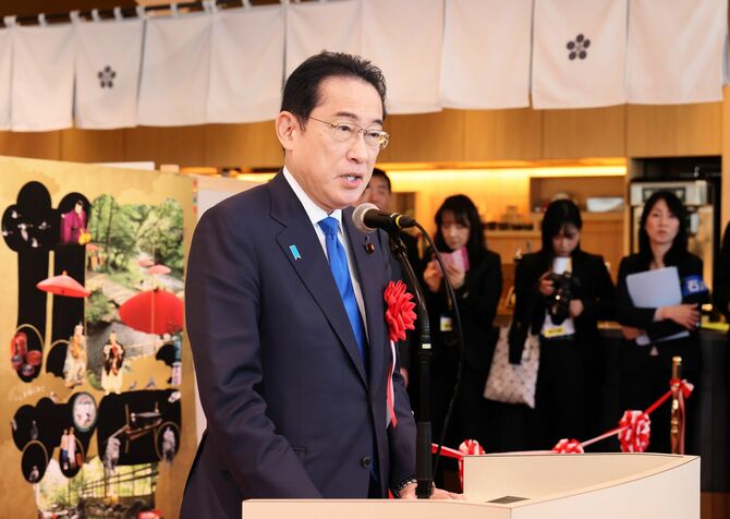 令和6年3月9日、岸田総理は、都内で開催された石川県アンテナショップ「八重洲いしかわテラス」オープン記念式典に出席