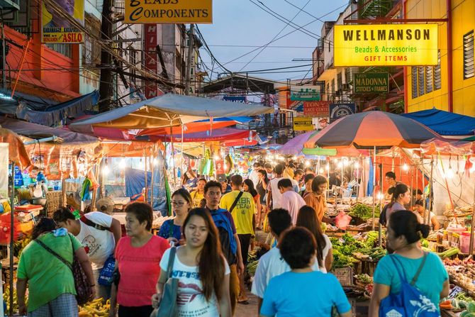 マニラのストリートマーケット