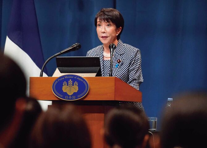 高市早苗首相の内外記者会見