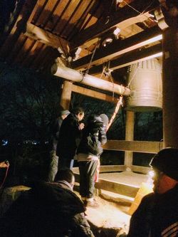 昨年の除夜の鐘の風景