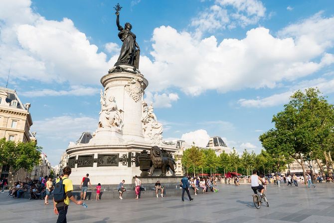 Place de la republique パリ