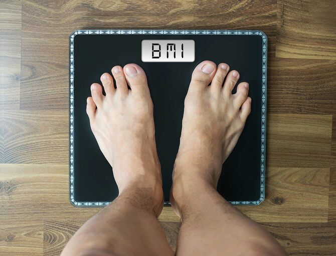 デジタル体重計でBMI